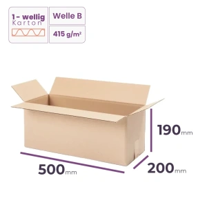 _Faltkarton_500x200x190_mm_-_welle_B/415_-_8160_Stück