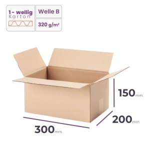 _Faltkarton_300x200x150_mm_-_welle_B/320_-_10200_Stück_