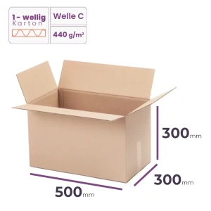 _Faltkarton_500x300x300_mm_-_welle_C/440_-_4080_Stück