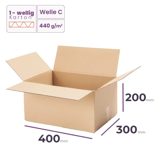 _Faltkarton_400x300x200_mm_-_welle_C/440_-_1080_Stück