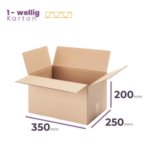 _Faltkarton_350x250x200_mm_-_welle_B/400_-_1360_Stück