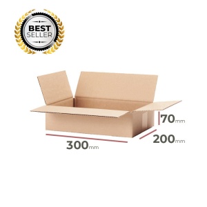   Faltkarton 300x200x70  mm - welle B/370 - 20 Stück      