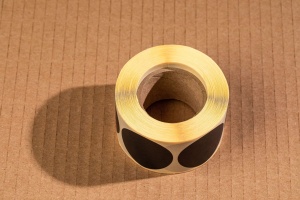 Sticker schwarze runde Aufkleber