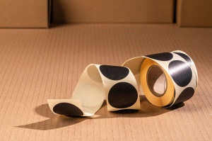 Sticker schwarze runde Aufkleber