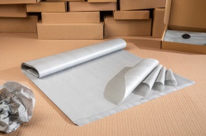 Seidenpapier grau zum Verpacken 50 x 70 cm, 100 Blatt
