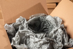 Seidenpapier grau zum Verpacken 50 x 70 cm, 100 Blatt