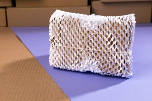 Waben-Packpapier 20 cm/100 m weiß