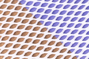 Waben-Packpapier 20 cm/100 m weiß