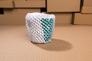 Waben-Packpapier 20 cm/100 m weiß