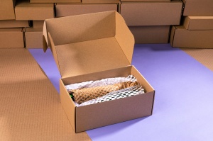 Waben-Packpapier 20 cm/100 m weiß