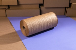 Waben-Packpapier 30 cm/100 m grau