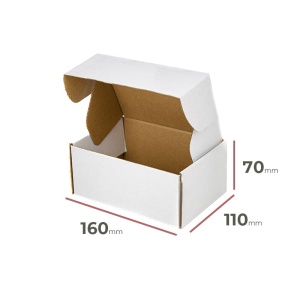 Faltschachteln 160x110x70 mm - weiß - Verpackung 50 Stück