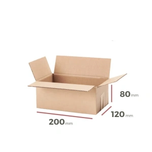 Faltkarton 200x120x80 mm - welle B/320 - 20 Stück 