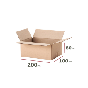 _Faltkarton_200x100x80_mm_-_welle_B/320_-_32400_Stück_