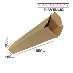TUBE PACK 100x100x1000 mm - Verpackung 15 Stück  
