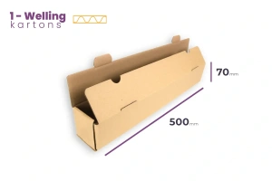 Versandhülse Quadratisch 500x70x70 mm - Verpackung 25 Stück