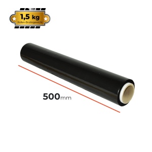 Stretchfolie 500 mm 1.5 kg Schwarz 23 my