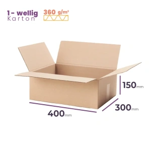 _Faltkarton_400x300x150_mm_Welle_B_360g/m2_-_Verpackung_5100_Stück