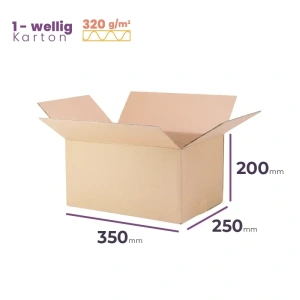 _Faltkarton_350x250x200_mm_Welle_B_320g/m2_-_Verpackung_6800_Stück