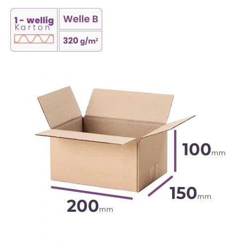_Faltkarton_200x150x100_mm_-_welle_B/320_-_17000_Stück