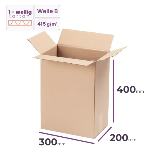 _Faltkarton_300x200x400_mm_-_welle_B/415_-_2720_Stück_