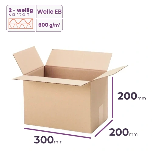 _Faltkarton_300x200x200_mm_-_welle_EB/600_-_2880_Stück_