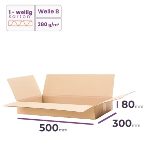 _Faltkarton_500x300x80_mm_-_welle_B/380_-_8640_Stück