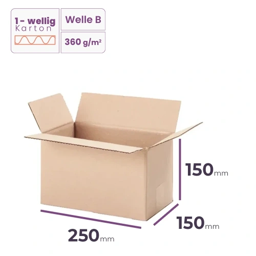   _Faltkarton_250x150x150_mm_-_welle_B/360_-_2720_Stück_
