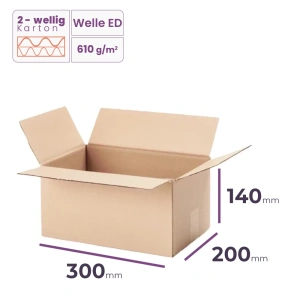 _Faltkarton_300x200x140_mm_-_welle_ED/610_-_14400_Stück_