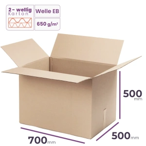 _Faltkarton_700x500x500_mm_-_welle_EB/650_-_720_Stück_Aussenmaß