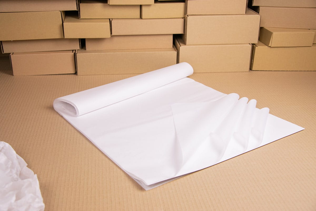 Seidenpapier Weiß zum Verpacken
